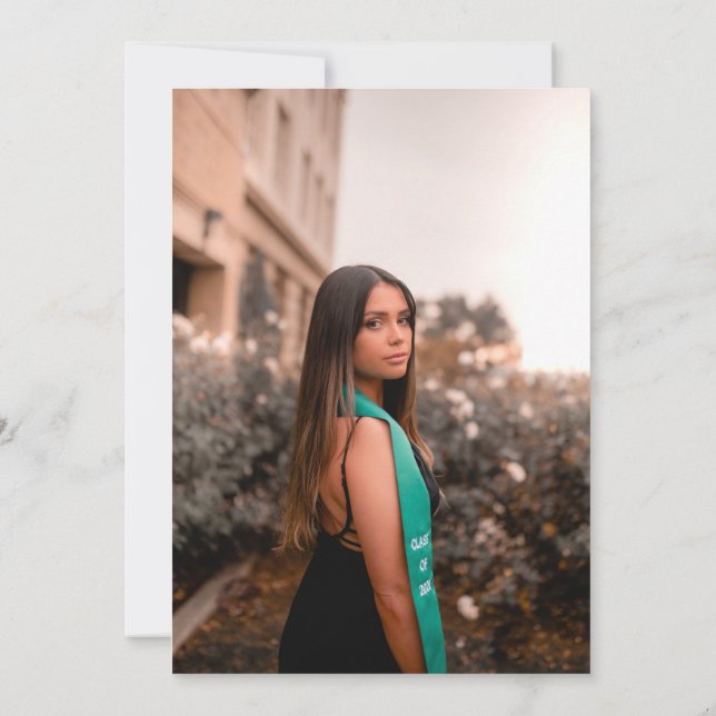 Convite Festa de formatura de Enfermeiro Foto RN do Forman (Verso)