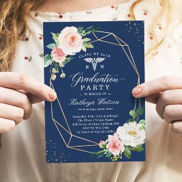 Convite Festa de formatura de Enfermeiro Geométrico Modern