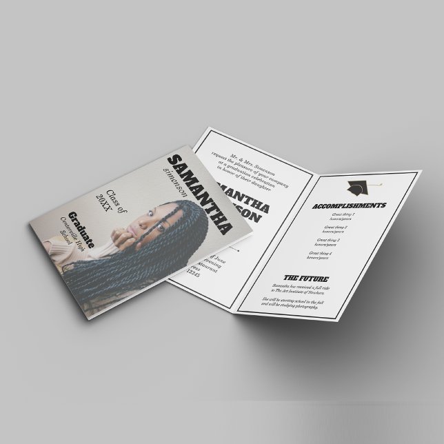 Convite Festa de formatura de Estilo da Revista Dramática (Criador carregado)