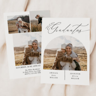 Convite Festa de formatura de Foto Simples de Celebração D