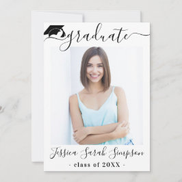 Convite Festa de formatura de FOTO Simples Moderna