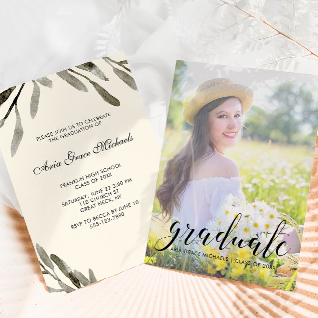 Convite Festa de formatura de Fotografia Bonito Botânica (Criador carregado)