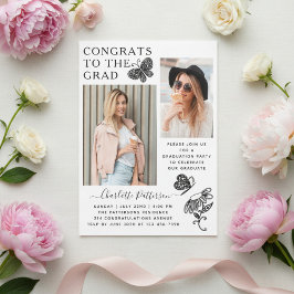 Convite Festa de formatura de Fotografia da Borboleta Bran