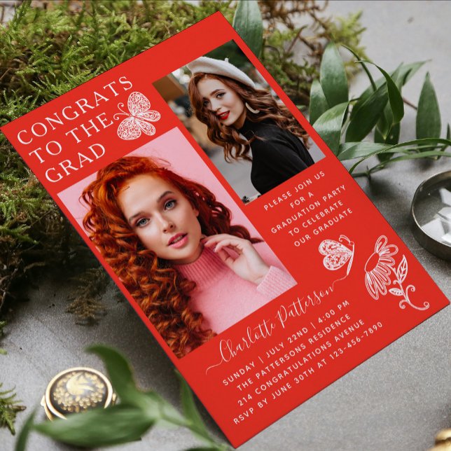 Convite Festa de formatura de Fotografia da Borboleta Bran (Criador carregado)