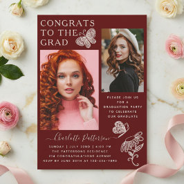 Convite Festa de formatura de Fotografia da Borboleta Burg