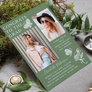 Convite Festa de formatura de Fotografia da Borboleta do W