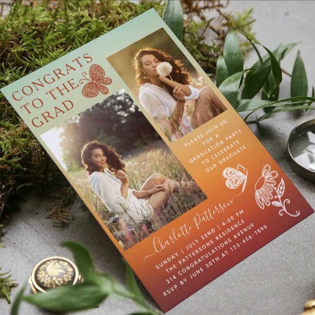 Convite Festa de formatura de Fotografia da Borboleta Lara (Criador carregado)