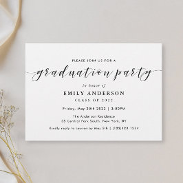 Convite Festa de formatura de Fotografia da Caligrafia Neg