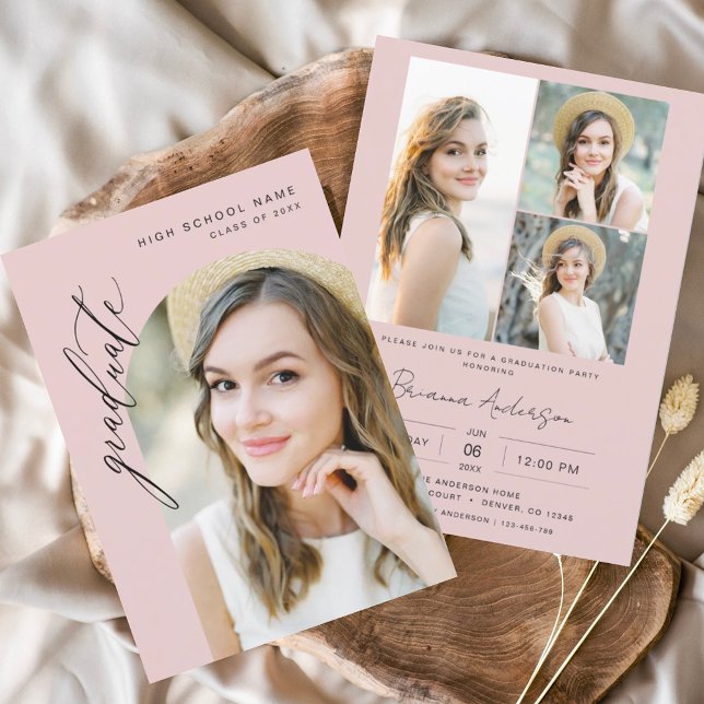 Convite Festa de formatura de Fotografia de Arch Minimalis (Criador carregado)