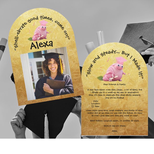 Convite Festa de formatura de Fotografia de Caracol Engraç (Criador carregado)