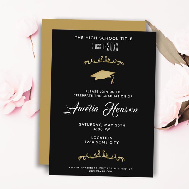 Convite Festa de formatura de Fotografia do Formando de Fo (Criador carregado)