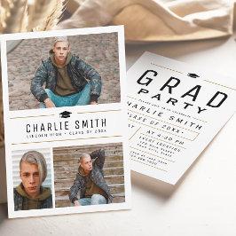 Convite Festa de formatura de Fotografia Simples Moderna 3