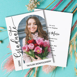 Convite Festa de formatura de Fotografias Archadas Moderna