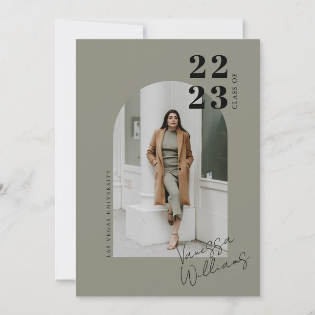 Convite Festa de formatura de Fotografias de Arch Minimali (Frente)