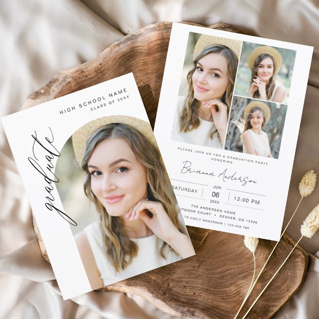 Convite Festa de formatura de Fotografias de Arch Minimali (Criador carregado)