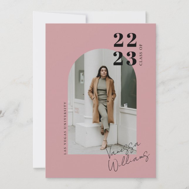 Convite Festa de formatura de Fotografias de Arch Minimali (Frente)