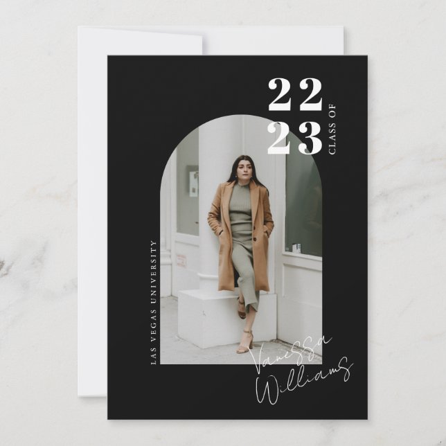 Convite Festa de formatura de Fotografias de Arch Minimali (Frente)