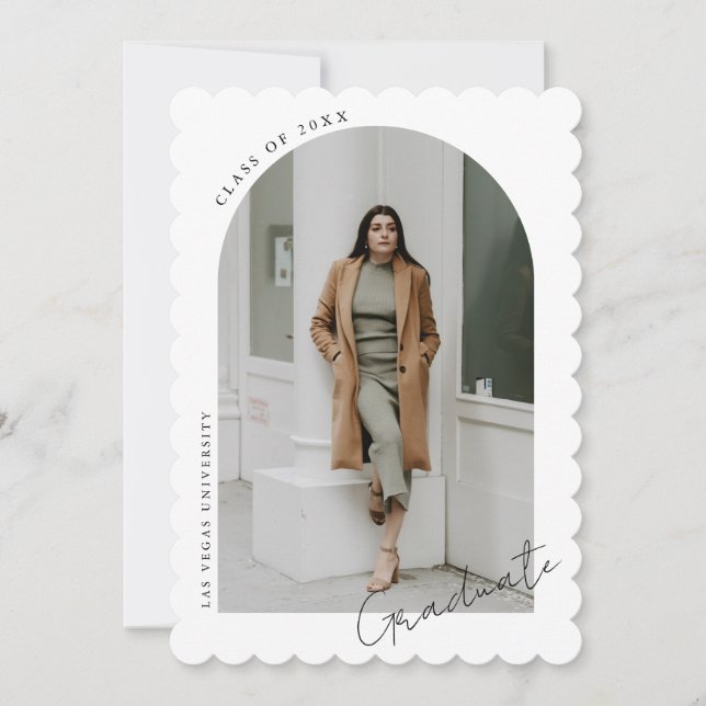 Convite Festa de formatura de Fotografias de Arch Minimali (Frente)