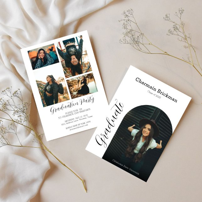 Convite Festa de formatura de Fotografias de Arch Moderno (Criador carregado)