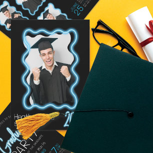 Convite Festa de formatura de Fotografias de Borda de Onda