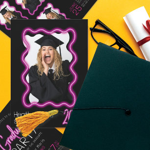 Convite Festa de formatura de Fotografias de Borda de Onda