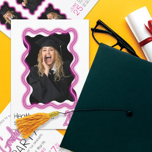 Convite Festa de formatura de Fotografias de Borda de Onda