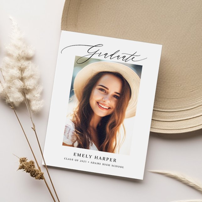 Convite Festa de formatura de Fotografias de Script 2 Mini (Criador carregado)