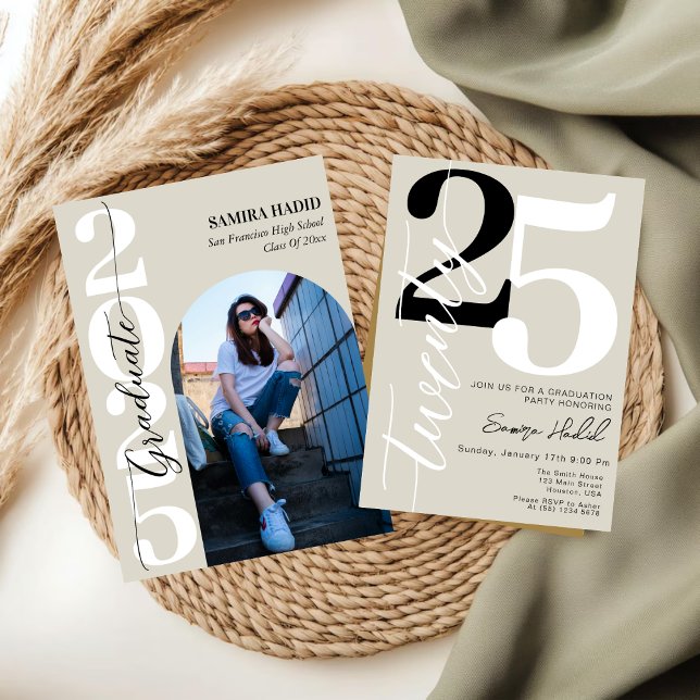 Convite Festa de formatura de Fotografias do Arch de Calig (Criador carregado)