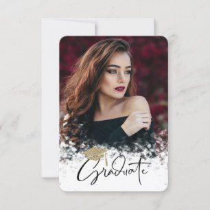 Convite Festa de formatura de Fotografias do Boné de form