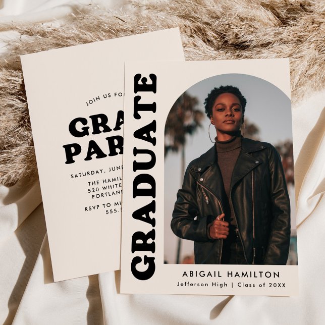 Convite Festa de formatura de Fotografias do Creme de Arch (Criador carregado)