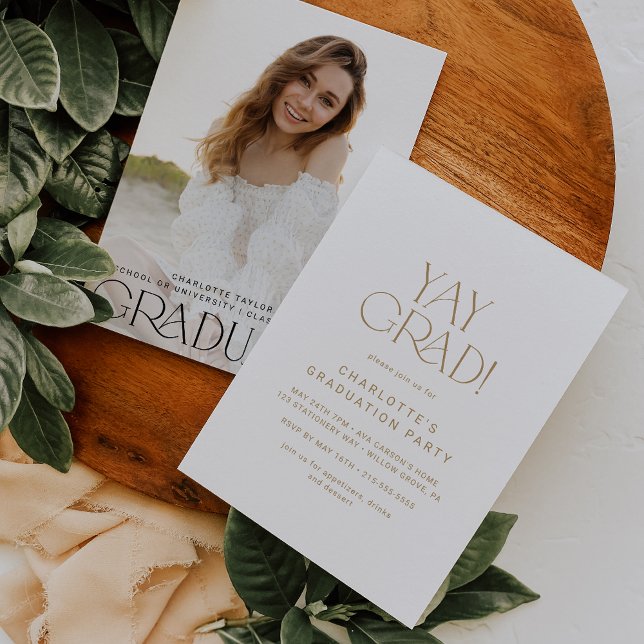 Convite Festa de formatura de Fotografias do Dourado Yay d (Criador carregado)