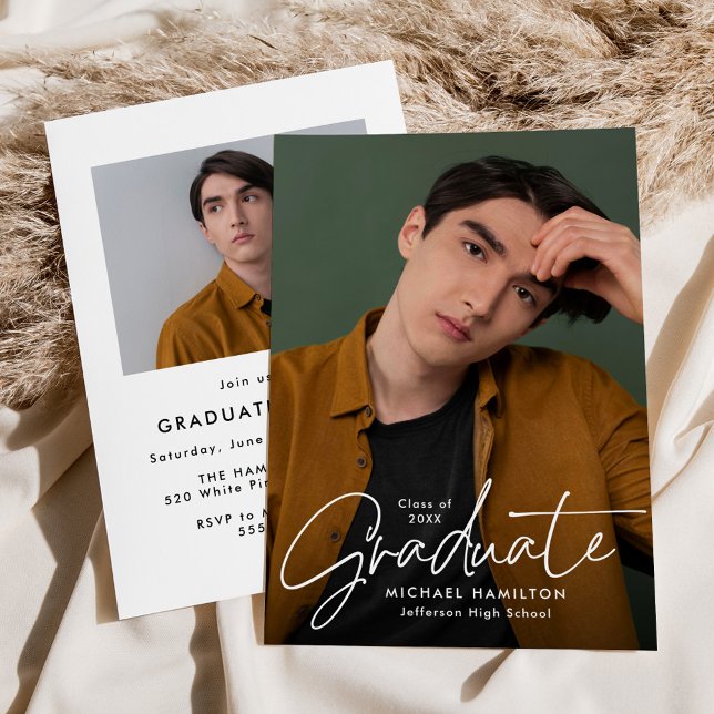 Convite Festa de formatura de Fotografias do Formando 2 de (Criador carregado)