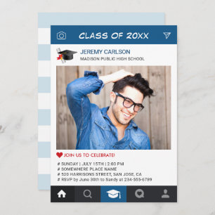 Convite Festa de formatura de Fotografias do Quadro do Cre