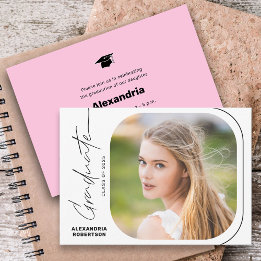 Convite Festa de formatura de Fotografias Mínima de Script