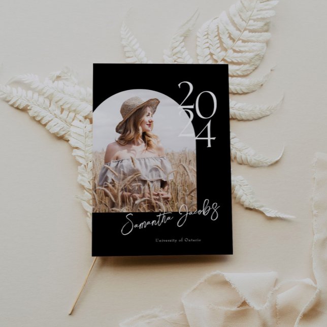 Convite Festa de formatura de Fotografias Moderna e Minima (Criador carregado)