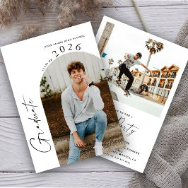 Convite Festa de formatura de Fotografias Moderna Minimali