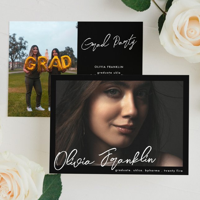 Convite Festa de formatura de Fotografias Múltiplas Editáv (Criador carregado)