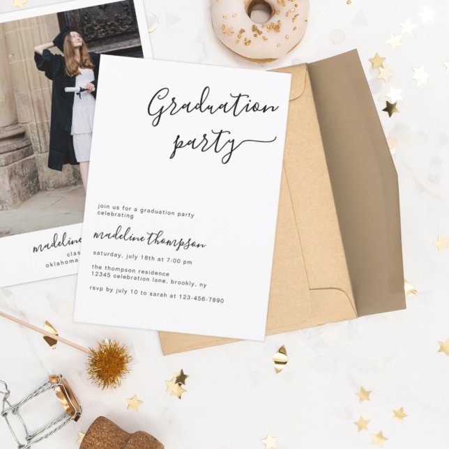 Convite Festa de formatura de Fotografias na Faculdade de  (Criador carregado)