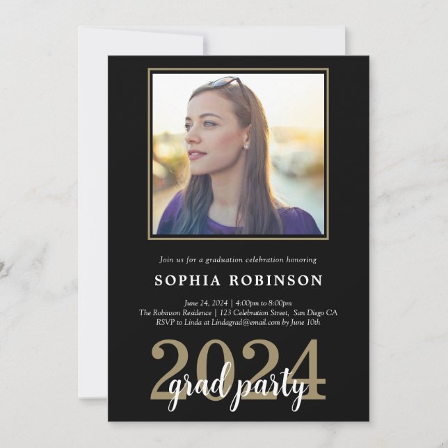 Convite Festa de formatura de Fotografias Personalizadas d (Frente)