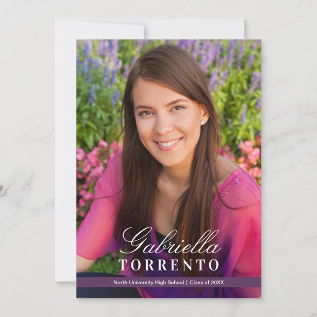 Convite Festa de formatura de Fotografias Personalizadas P (Frente)