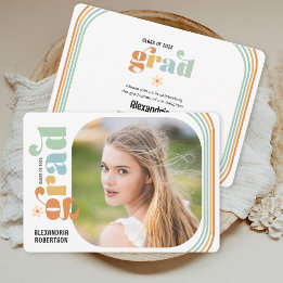 Convite Festa de formatura de Fotografias Retro Boho