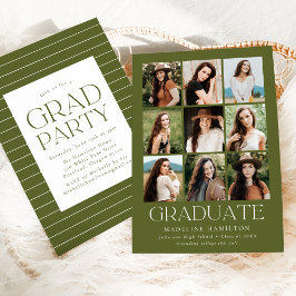 Convite Festa de formatura de Fotografias Verde 9 Verde em
