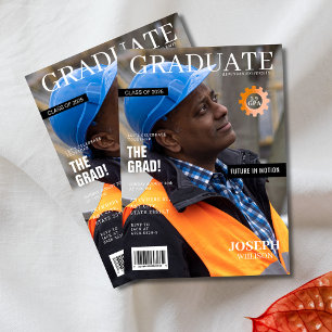 Convite festa de formatura de fotos da revista de engenhar