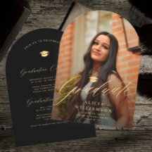 Festa de formatura de fotos de arco elegante