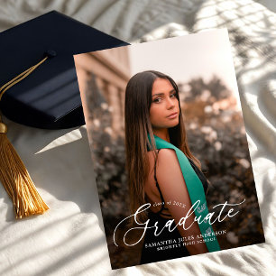 Convite Festa de formatura de Fotos do Script 2 Moderno