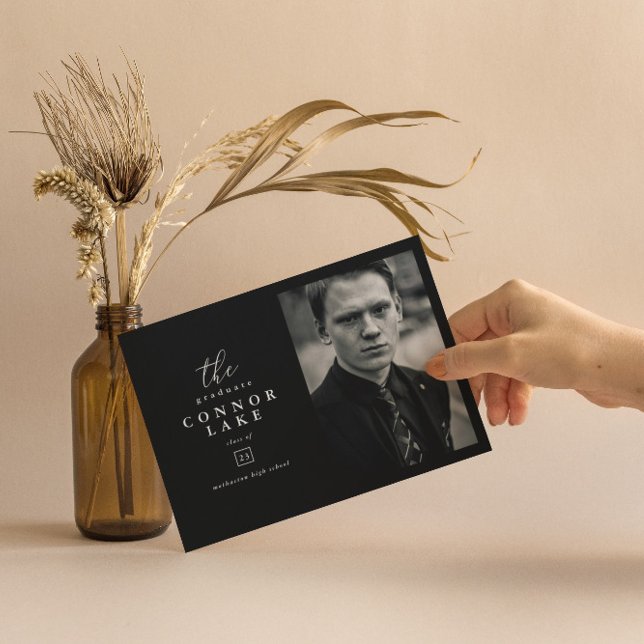 Convite Festa de formatura de Fotos Horizontal Clássica (Criador carregado)