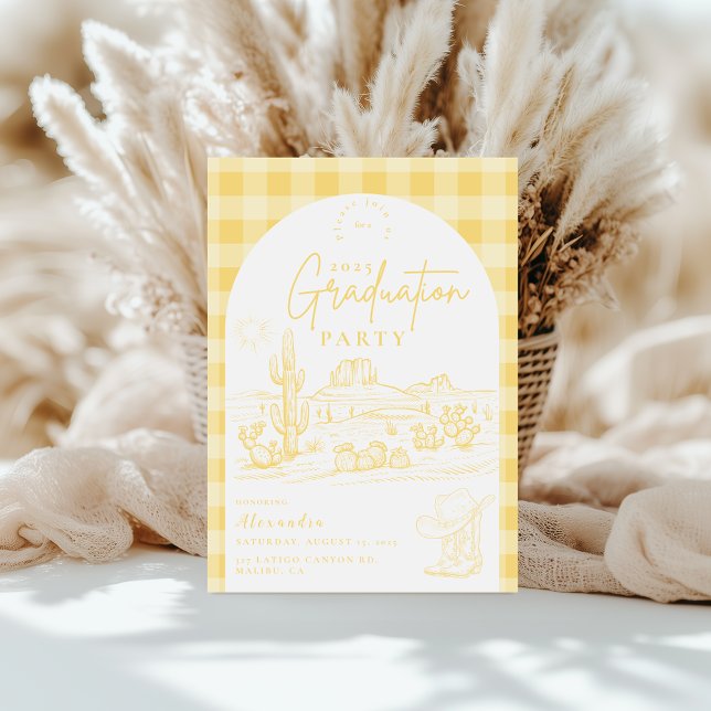 Convite Festa de formatura de Garota Amarela Sunshine (Criador carregado)