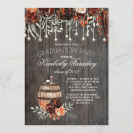 Convite Festa de formatura de Luzes Florais de Máquinas Ru