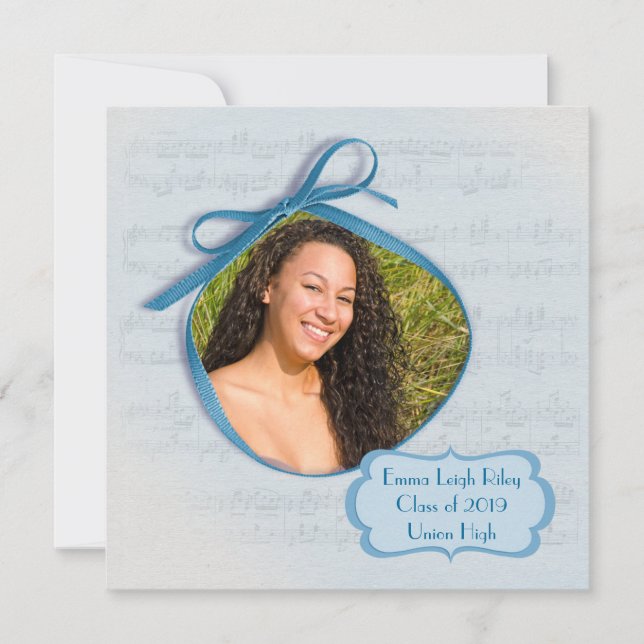 Convite Festa de formatura de música (Frente)