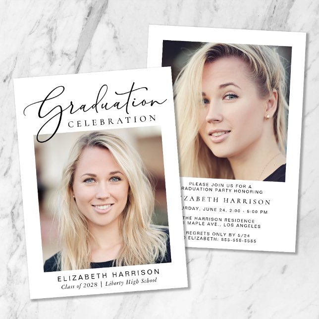 Convite Festa de formatura de Script de Fotografia Moderna (Criador carregado)